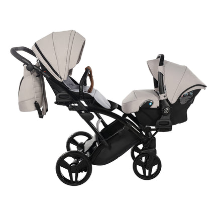 Junama Space Duo Slim Beige tandem double stroller