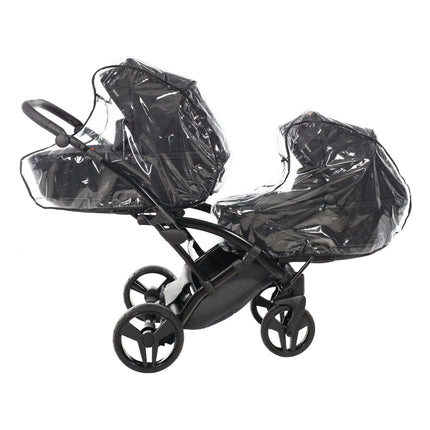 Junama Space Duo Slim Black tandem double stroller