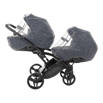 Junama Space Duo Slim Black tandem double stroller