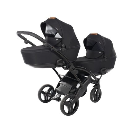 Junama Space Duo Slim Black tandem double stroller