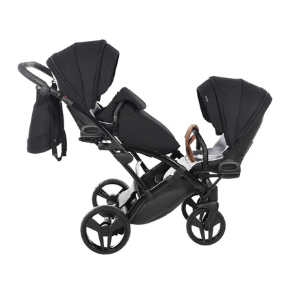 Junama Space Duo Slim Black tandem double stroller