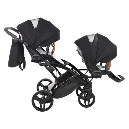 Junama Space Duo Slim Black tandem double stroller