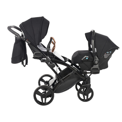 Junama Space Duo Slim Black tandem double stroller