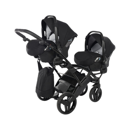 Junama Space Duo Slim Black tandem double stroller