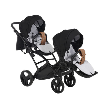 Junama Space Duo Slim Black tandem double stroller