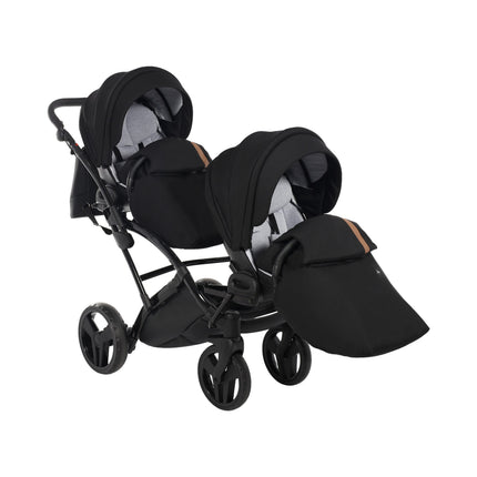 Junama Space Duo Slim Black tandem double stroller