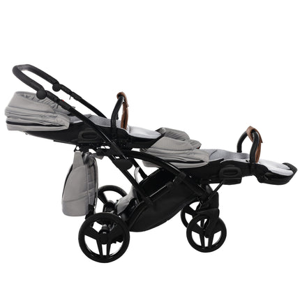 Junama Space Duo Slim Gray tandem double stroller