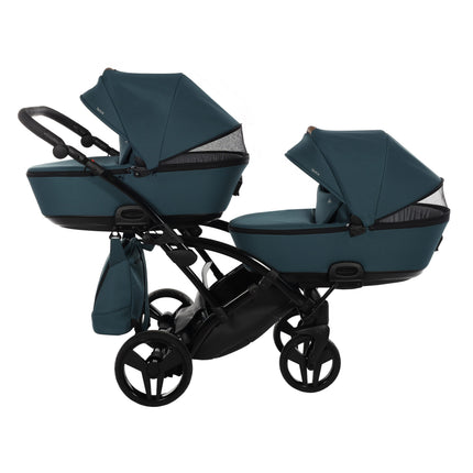 Junama Space Duo Slim Turquoise tandem double stroller
