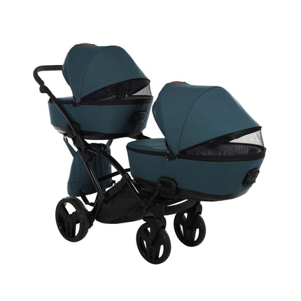 Junama Space Duo Slim Turquoise tandem double stroller