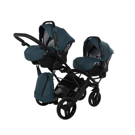 Junama Space Duo Slim Turquoise tandem double stroller