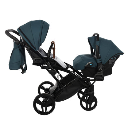 Junama Space Duo Slim Turquoise tandem double stroller
