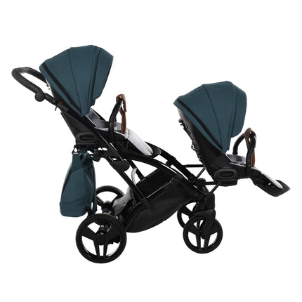Junama Space Duo Slim Turquoise tandem double stroller