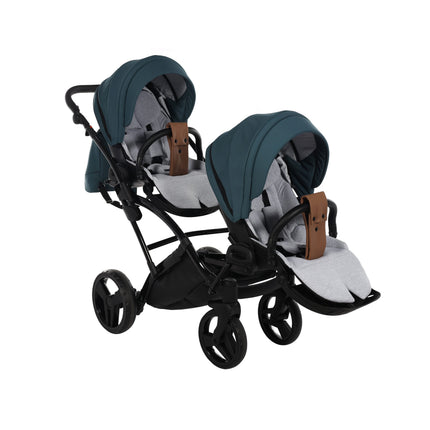 Junama Space Duo Slim Turquoise tandem double stroller