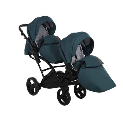 Junama Space Duo Slim Turquoise tandem double stroller