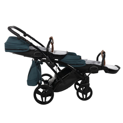 Junama Space Duo Slim Turquoise tandem double stroller
