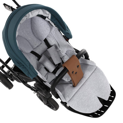 Junama Space Duo Slim Turquoise tandem double stroller