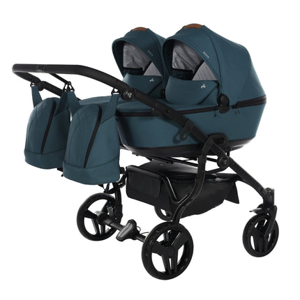 Junama Space Duo Turquoise side-by-side double stroller