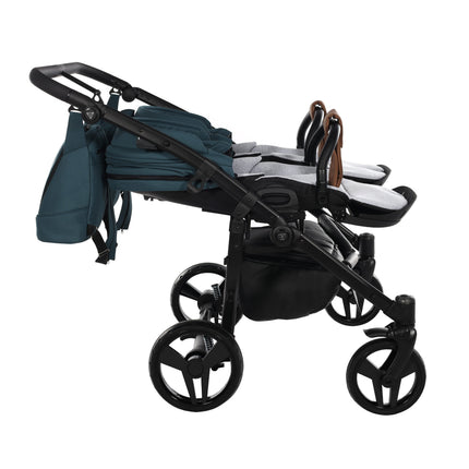 Junama Space Duo Turquoise side-by-side double stroller
