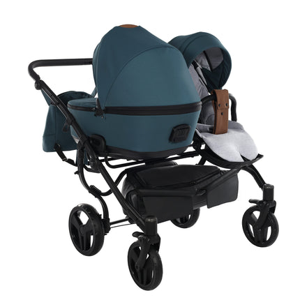 Junama Space Duo Turquoise side-by-side double stroller