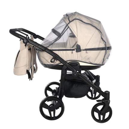 Junama Space Eco Leather Duo Beige side-by-side double stroller