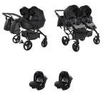 Black / 3 IN 1 (Includes 2 Car Seats)