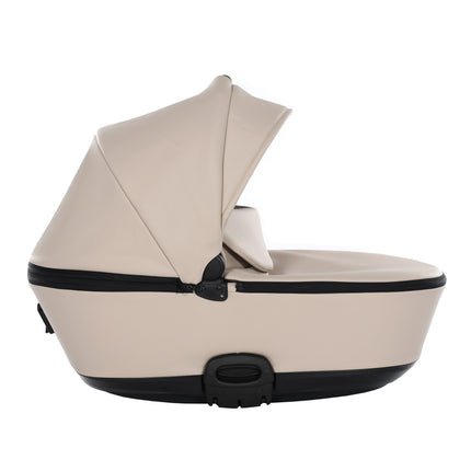 Junama Space Eco Leather Duo Slim dubbelvagn med säten på rad i färgen Beige