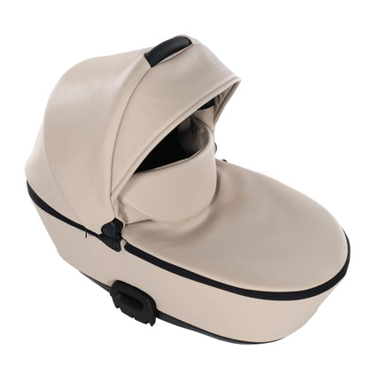 Junama Space Eco Leather Duo Slim dubbelvagn med säten på rad i färgen Beige