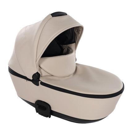 Junama Space Eco Leather Duo Slim dubbelvagn med säten på rad i färgen Beige