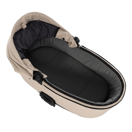 Junama Space Eco Leather Duo Slim dubbelvagn med säten på rad i färgen Beige