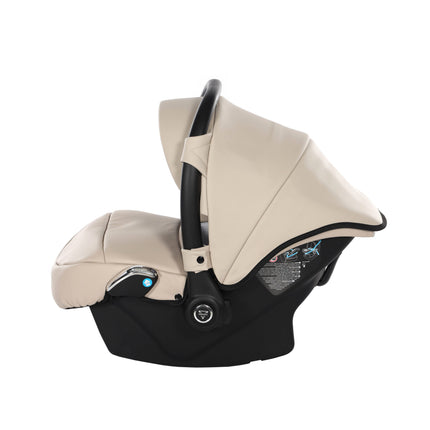Junama Space Eco Leather Duo Slim dubbelvagn med säten på rad i färgen Beige