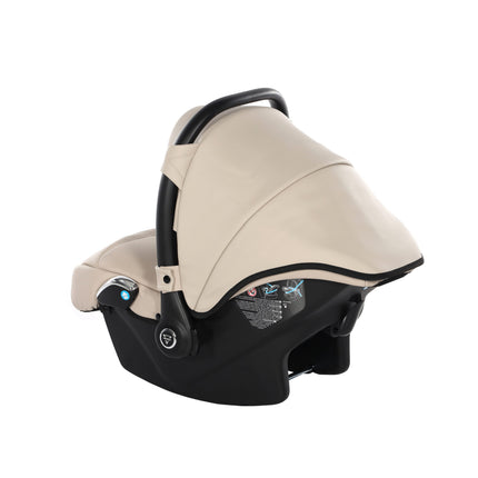 Junama Space Eco Leather Duo Slim dubbelvagn med säten på rad i färgen Beige