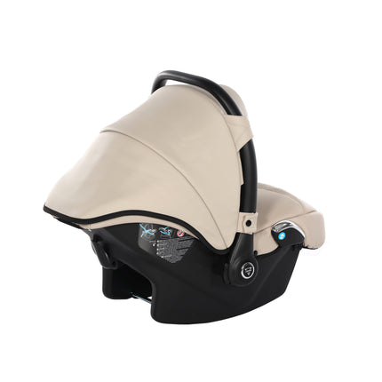 Junama Space Eco Leather Duo Slim dubbelvagn med säten på rad i färgen Beige