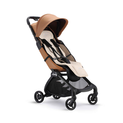 mima flo Donut Beige cooling seat pad fitted on a mima miro stroller