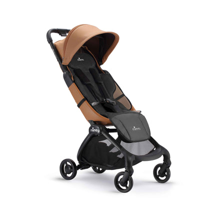 mima flo Lollipop Black cooling seat pad fitted on a mima miro stroller