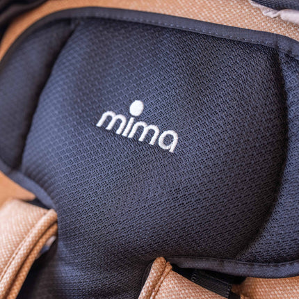 Close-up of the head section of the mima flo Lollipop Black cooling seat pad
