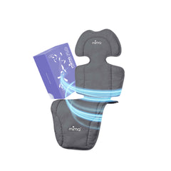 mima flo Oreo Gray cooling seat pad next to its box