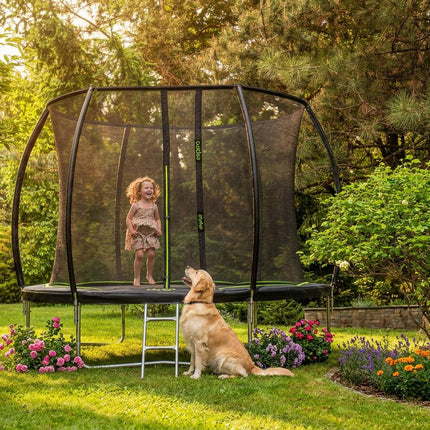 Espiro Sky Up 305 cm Grün/Schwarz, Trampolin im Freien