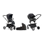 Black / 3 IN 1 (Includes Carrycot + Car Seat)